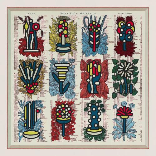  HERMES愛馬仕 22年秋冬 女士 披肩 Chale 140 Botanica Grafica H243852S 06