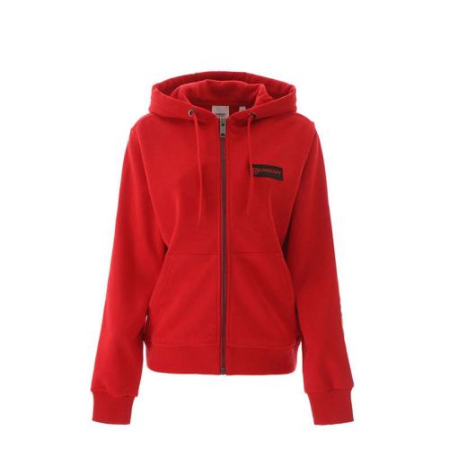  BURBERRY/博柏利 紅色徽標連帽外套女款 80245441