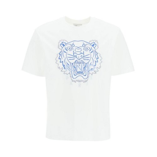  KENZO/高田賢三 男士白色棉質(zhì)短袖T恤 FC55TS219-4YH-01B