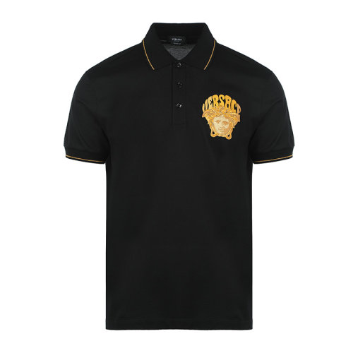 VERSACE/范思哲22春夏美杜莎刺繡男士T恤男士短POLO衫10040851A02980