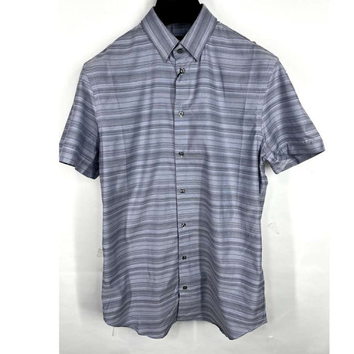 Emporio Armani/安普里奧阿瑪尼 男士藍(lán)色條紋襯衫 R1CAMT R159C 019