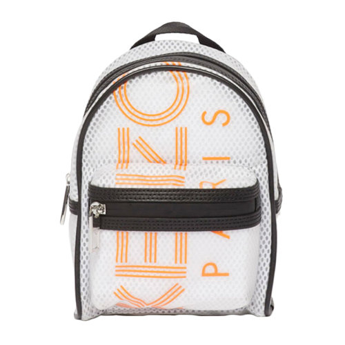 KENZO/高田賢三女士白色迷你徽標(biāo)字母logo雙肩包背包女包 FA55SF215F25-01