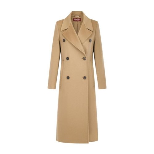  MaxMara/麥絲瑪拉 女士黑色羊毛大衣 60161019-600-006 PLFSX