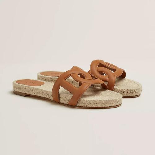  HERMES愛馬仕 22年秋冬 女士 平底涼鞋 Espadrilles Famosa H222151Z A3350