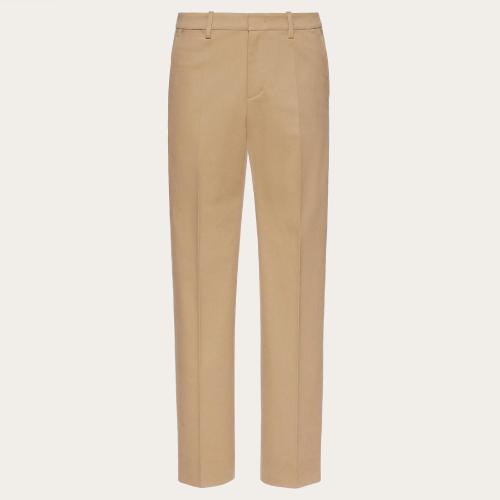  VALENTINO華倫天奴 22年秋冬 男士 休閑褲 PANTALON EN GABARDINE DE COTON 1V3RBI608J10BG