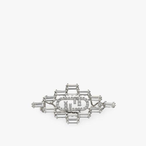  FENDI芬迪 22年秋冬 女士 胸針 銀色胸針 8AH84_HTWF035M