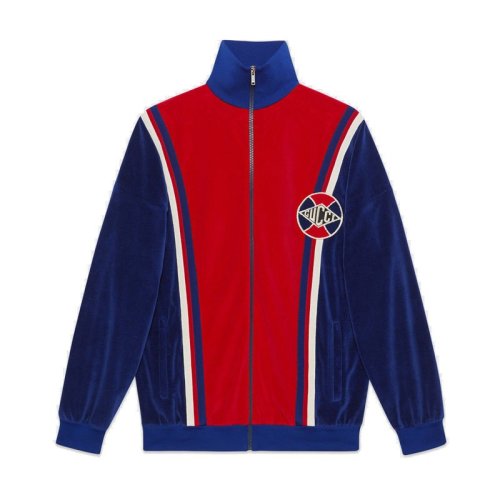  GUCCI/古馳 男士拼色時尚休閑夾克 545658 XJANT 4358 PLFSX