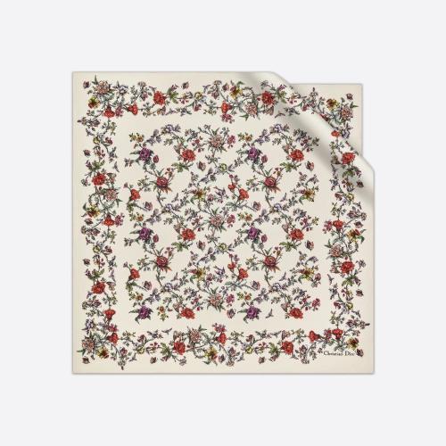  DIOR迪奧 22年秋冬 女士 圍巾 Dior 印花方巾 31FLO070I619_C081