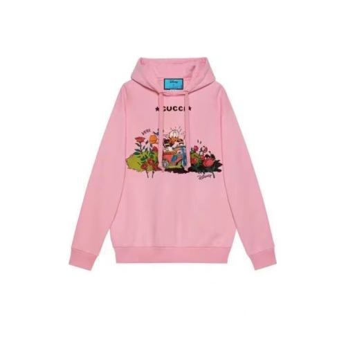 GUCCI/古馳  新款女士 Disney x Gucci唐老鴨印花棉質(zhì)連帽套頭衛(wèi)衣615061XJDC75358