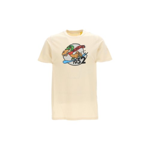  Moncler/蒙克萊 女士米黃色棉質(zhì)短袖T恤 8C00006 829FB 070 PLFSX