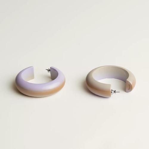  HERMES愛(ài)馬仕 22年秋冬 女士 耳環(huán) Boucles d%26s;oreilles Fusion， grand modele H057116FL01