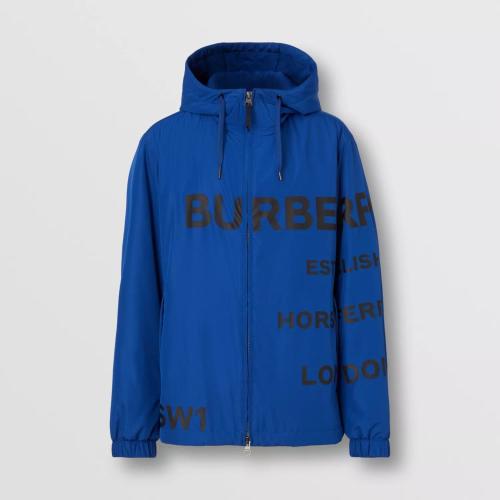  BURBERRY 22年秋冬 男士 Horseferry 印花輕盈連帽外套 80584201