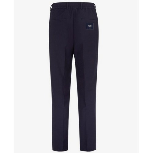  FENDI/芬迪 男士藍色羊毛休閑褲 FB0767-A9RM#F0QA2 PLFSX