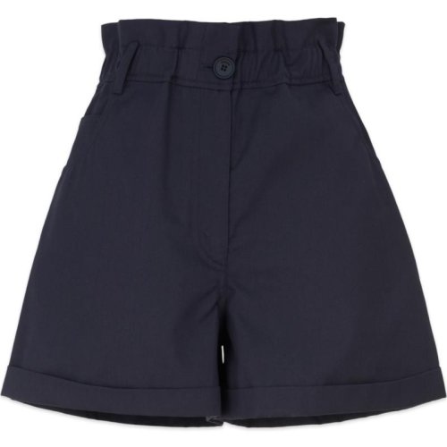  KENZO/高田賢三 女士海軍藍(lán)棉質(zhì)短褲 FA62SH053 9CT 13 PLFSX