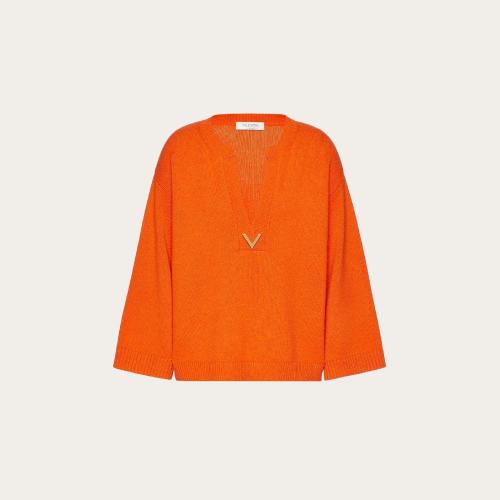  VALENTINO華倫天奴 22年秋冬 女士 針織衫 PULL EN CACHEMIRE VGOLD XB3KCC1068WO21