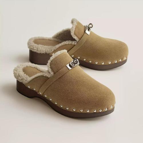  HERMES愛馬仕 22年秋冬 女士 休閑運動鞋 Mules Carlotta H222082Z BK350