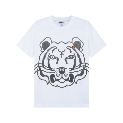 KENZO/高田賢三 女士短袖T恤 女士K-tiger系列棉質(zhì)圓領(lǐng)短袖T恤 FB6 2TS918 4SA