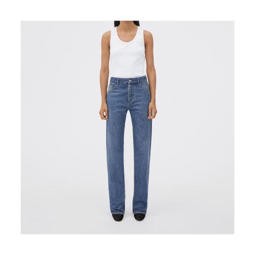  BV葆蝶家 22年秋冬 女士 牛仔褲 jean droit en denim delave moyen original 711399V2EN04715