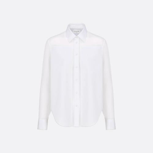  DIOR迪奧 22年秋冬 女士 長(zhǎng)袖襯衫 輕薄襯衫 241B26A6133_X0200