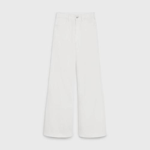  CELINE賽琳思琳 22年秋冬 女士 牛仔褲 SURF OPTIC WHITE水洗牛仔布喇叭牛仔褲 2N691322R.01OQ