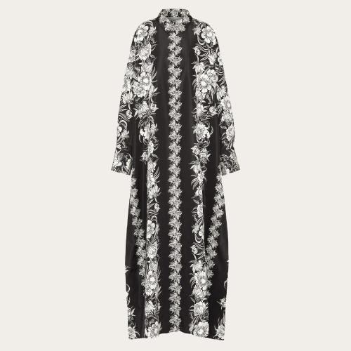  VALENTINO華倫天奴 22年秋冬 女士 連衣裙 ROBE CHEMISE DE SOIRéE EN FAILLE IMPRIMé STREE