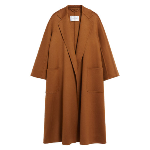 MaxMara/麥絲瑪拉 22年秋冬新款 LUDMILL系列 女士棕色羊絨大衣1016052906003