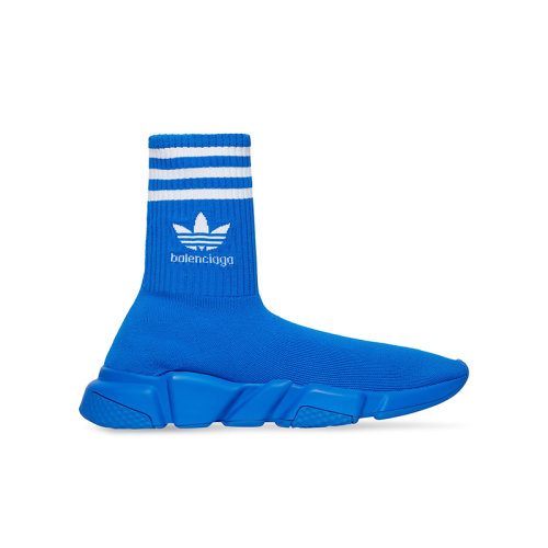 Balenciaga/巴黎世家 22年秋冬新款 ADIDAS聯(lián)名Speed系列 女士藍(lán)色高性能3D針織面料高幫運(yùn)動鞋717589WBDV14090