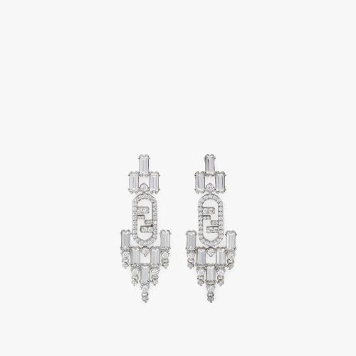  FENDI芬迪 22年秋冬 女士 耳環(huán) 銀色耳環(huán) 8AH849AHTWF035M