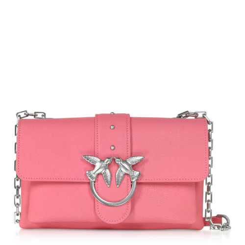 Pinko/品高LOVE系列 女士迷你鉚釘裝飾鏈條包單肩包斜挎包飛鳥燕子包女包 1P21M2多色可選