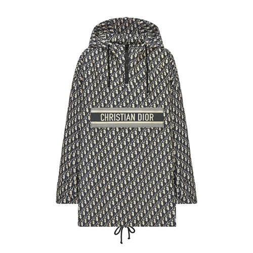 DIOR/迪奧 藍色和本色Dior斜紋提花工藝塔夫綢提花 女衛(wèi)衣117C10A2970_X5803