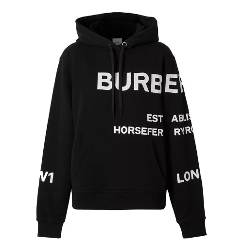 BURBERRY/博柏利 黑色 純棉連帽運(yùn)動衫80407671