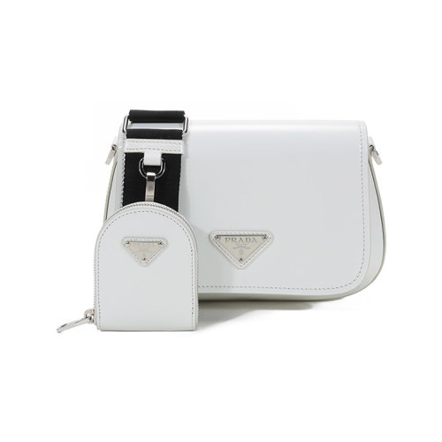 PRADA/普拉達  女士皮革單肩斜挎包帶掛飾零錢包 1BD275 ZO6