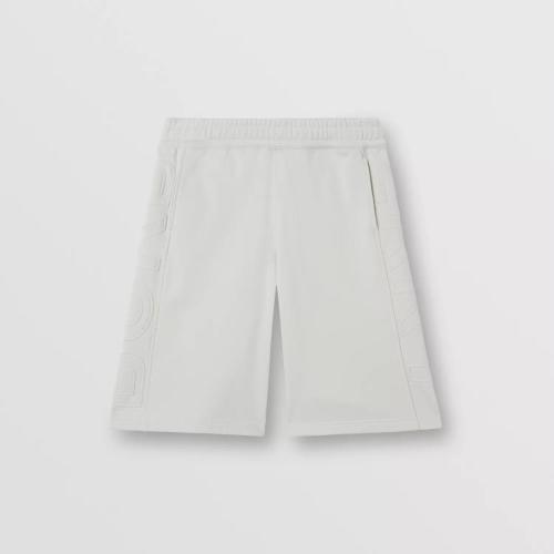  BURBERRY 22年秋冬 男士 徽標(biāo)印花棉質(zhì)抽繩短褲 80508951