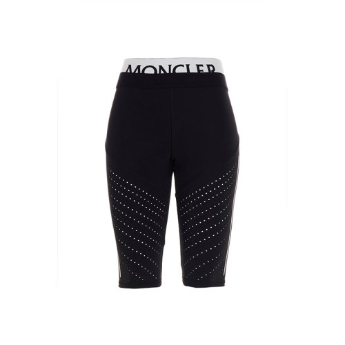 Moncler/蒙克萊  徽標(biāo)帶 黑色女士錦綸打底褲 8H74410899A6999