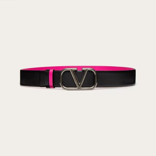  VALENTINO華倫天奴 22年秋冬 男士 腰帶 Ceinture VLogo Signature reversible en veau. Haute