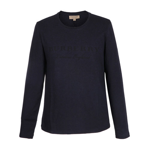 BURBERRY/博柏利 burberry服裝 深藍色圓領(lǐng)男士長袖T恤 長T 內(nèi)搭 休閑上裝40569521