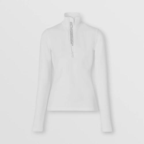  BURBERRY 22年秋冬 女士 徽標(biāo)裝飾彈力平織高領(lǐng)上衣 80615831