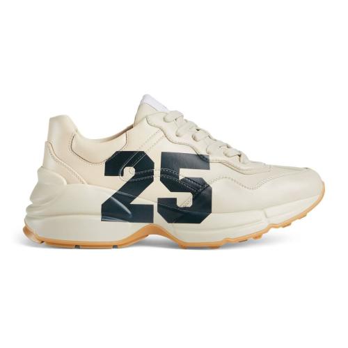  GUCCI古馳 22年秋冬 女士 Rhyton系列女士“25”印花運(yùn)動(dòng)鞋 663340 2SH00 9522
