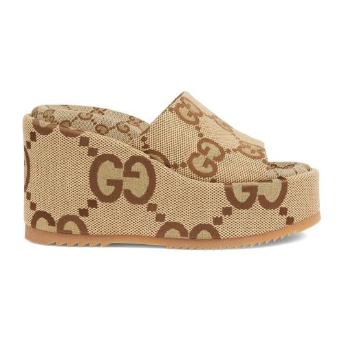  GUCCI古馳 22年秋冬 女士 女士防水臺(tái)拖鞋 674761 UKO00 2580