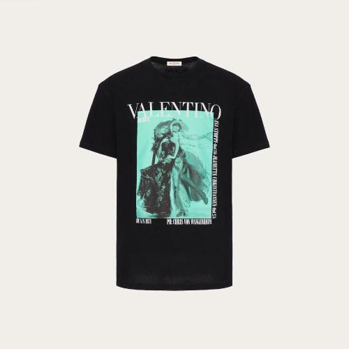  VALENTINO華倫天奴 22年秋冬 男士 短袖T恤 T-SHIRT RAS-DU-COU EN COTON IMPRIMé VALENTINO