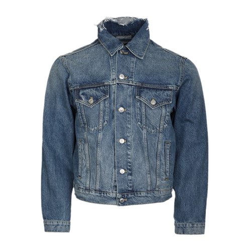  Balenciaga/巴黎世家 男士藍(lán)色棉質(zhì)夾克 556853 TBP46 4089 PLFSX