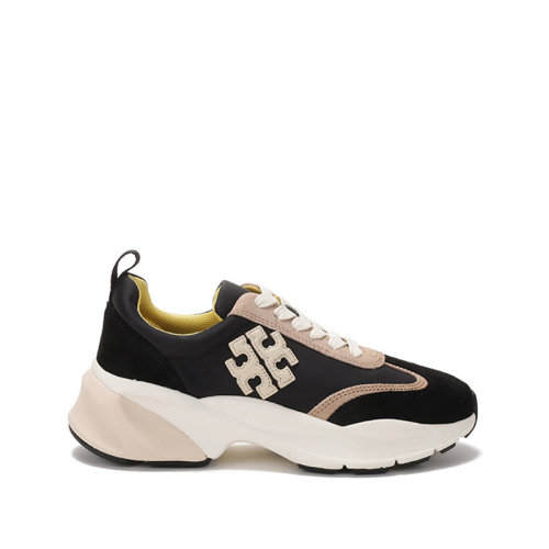 Tory Burch/湯麗柏琦 女士織物配皮GOOD LUCK系帶休閑運(yùn)動(dòng)鞋 83833