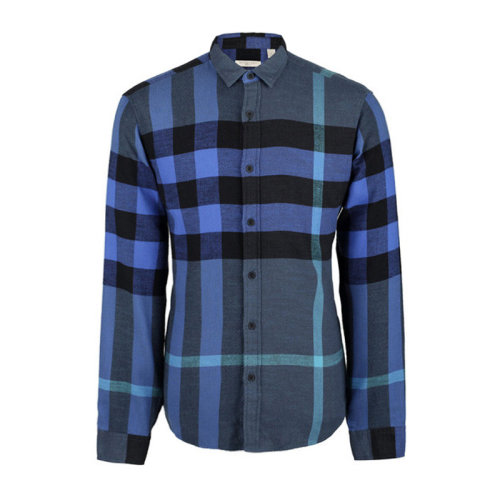 BURBERRY/博柏利  男裝 服裝 男士紅色棉質(zhì)經(jīng)典大格紋長袖 男士襯衫