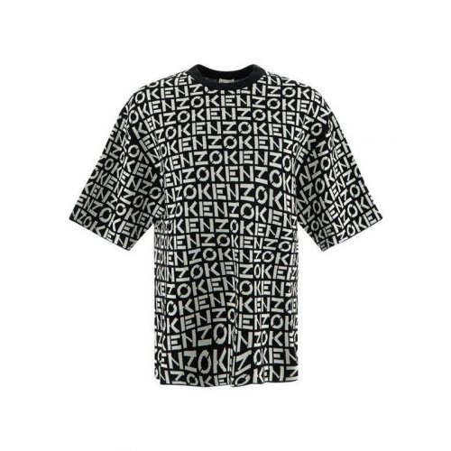  KENZO/高田賢三 男士黑色棉質短袖T恤 FC55PU6923SC 99 PLFSX