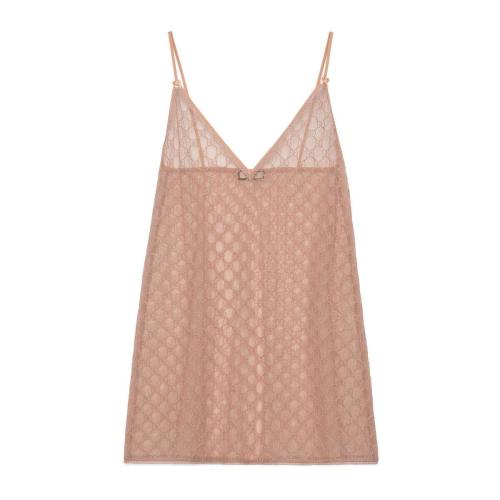  GUCCI古馳 22年秋冬 女士 GG薄紗吊帶襯裙 599502 XUABA 5101