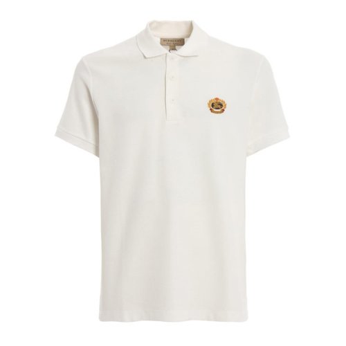  BURBERRY/博柏利 男士白色棉質(zhì)短袖POLO衫 8003021 PLFSX