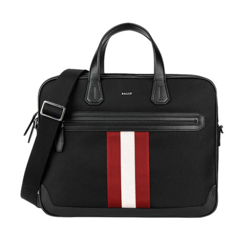 BALLY/巴利 男士織物手提單肩斜跨公文包 CHANDOS SM TSP