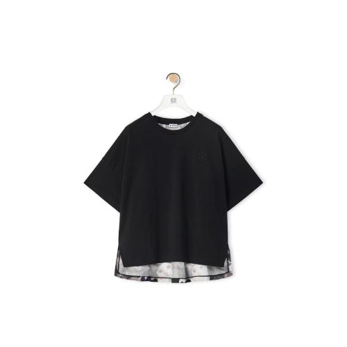  LOEWE羅意威 22年秋冬 女士 短袖T恤 Cats print T-shirt in cotton and silk S359Y22X22-1489