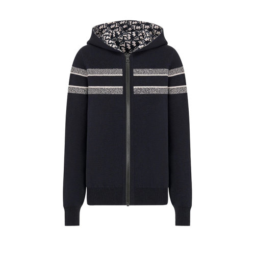  DIOR/迪奧    女士Dior Oblique雙面連帽羊絨開衫 054G12AM055_X5820