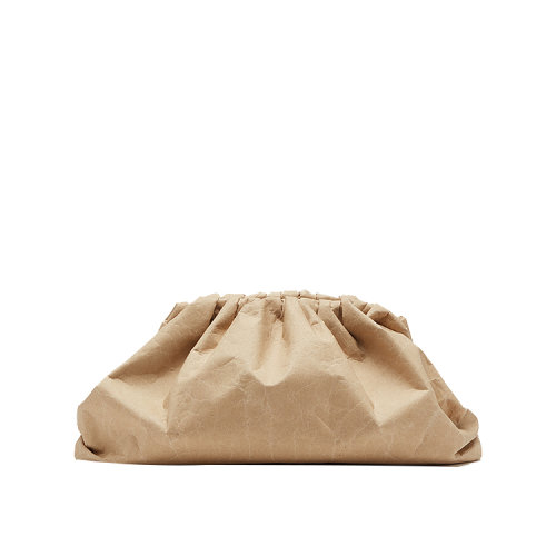 Bottega Veneta/葆蝶家  寶緹嘉女包  女士牛皮紙色時尚云朵包手拿包 576227VA9509235